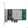 Сетевой адаптер Exegate Exe-564 (pci-e X1 V2.0, 4xrj45, Utp 10/100/1000mbps, Realtek Chipset Rtl8111