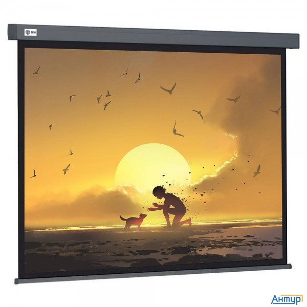 Экран Cactus 124.5x221см Wallscreen Cs-psw-124x221-sg 16:9 настенно-потолочный рулонный серый