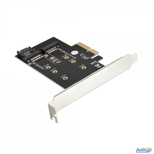 Exegate Ex283713rus Переходник Exe-509 M.2 B Key + M.2 M Key -> Pci-ex4/sata