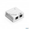 Exegate Ex292843rus Розетка внешняя двойная Exegate Sm2-rj45-c5 Rj-45 кат.5/5e Utp Krone/110