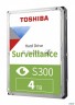 Жесткий диск Hdd Toshiba Sata3 4tb Surveillance S300 (smr) 5400  256mb  (analog Hdwt740uzsva)