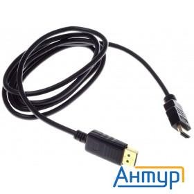 Кабель аудио-видео Buro Hdmi (m)/displayport (m) 1.8м. феррит.кольца Позолоченные контакты черный (b