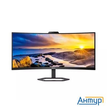 Lcd Philips 34" 34e1c5600he/00 черный {va Curved 3440x1440 100hz 1ms 178/178 300cd 2xhdmi Displaypor