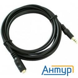 Exegate Ex205308rus Удлинитель звуковой (3.5mm Jack M - 3.5mm Jack F) 2м Exegate, позолоченные разъе
