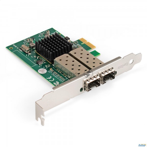 Сетевой адаптер Exegate Exe-82576-f2 (pci-e X1 V2.0, порты 2xsfp, 10/100/1000mbps, Gigabit Server Ni