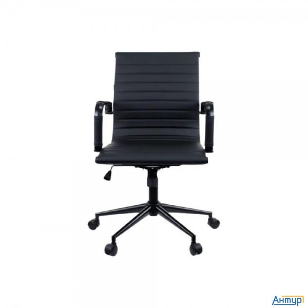 Кресло Everprof Leo Black T Экокожа Черный