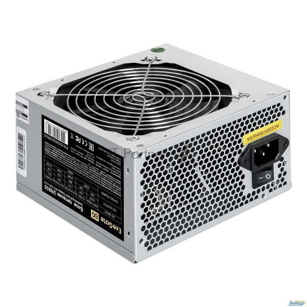 Блок питания 850w Exegate Un850 (atx, 12cm Fan, 24pin, 2x(4+4)pin, Pci-e, 3xsata, 2xide)
