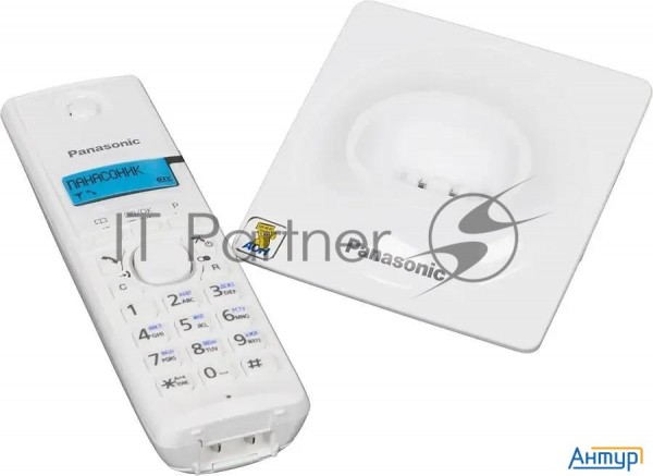 Телефон Panasonic Kx-tg1711ruw (белый) {АОН, Caller Id,12 мелодий звонка,подсветка дисплея,поиск тру