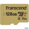 Флеш карта Microsd 128gb Transcend Microsdxc Ultimate Uhs-i U3, V30, (sd адаптер), Mlc