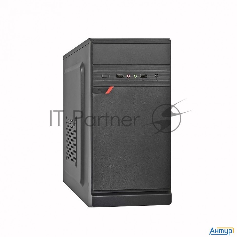 Корпус Exegate Ex283059rus  Minitower Exegate Baa-106 Black, Matx, <aaa450, 80mm>, 2*usb, Audio