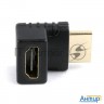 Переходник Hdmi-hdmi Cablexpert A-hdmi270-fml, 19f/19m, угловой соединитель 270 градусов, золотые ра