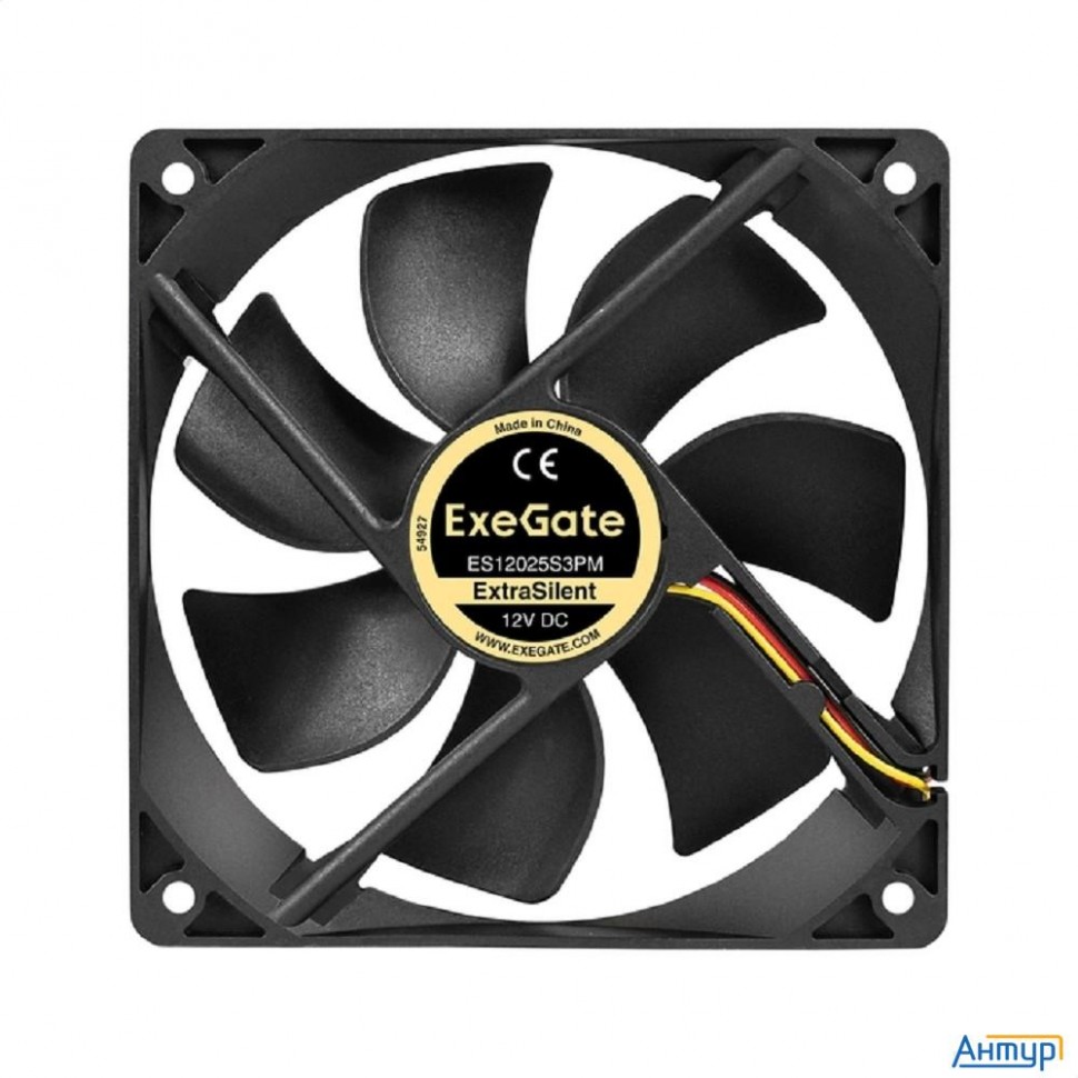 Exegate Ex297054rus Вентилятор 12В Dc Exegate Extrasilent Es12025s3pm (120x120x25 мм, Sleeve Bearing