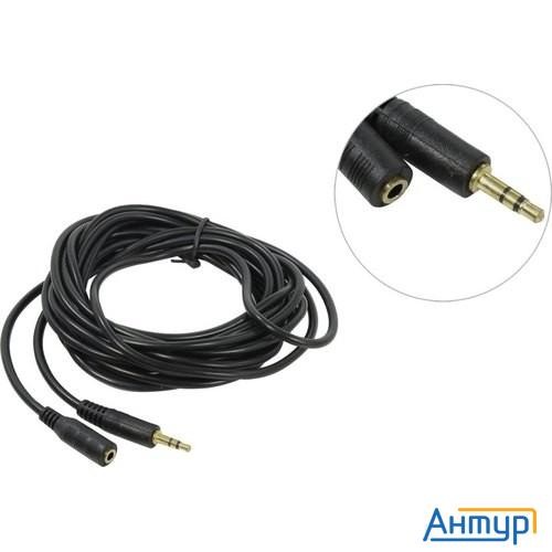 Exegate Ex205310rus Удлинитель звуковой (3.5mm Jack M - 3.5mm Jack F) 5м Exegate, позолоченные разъе