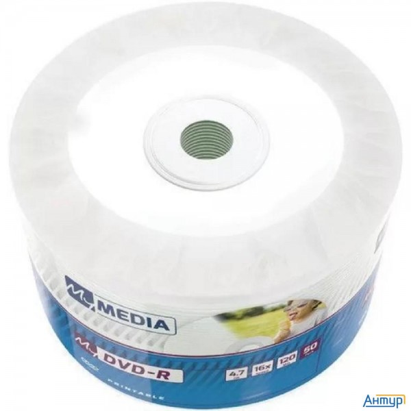 Диски Mymedia Dvd-r 4.7gb 16x Pack Wrap (50шт) Color Printable (69202)