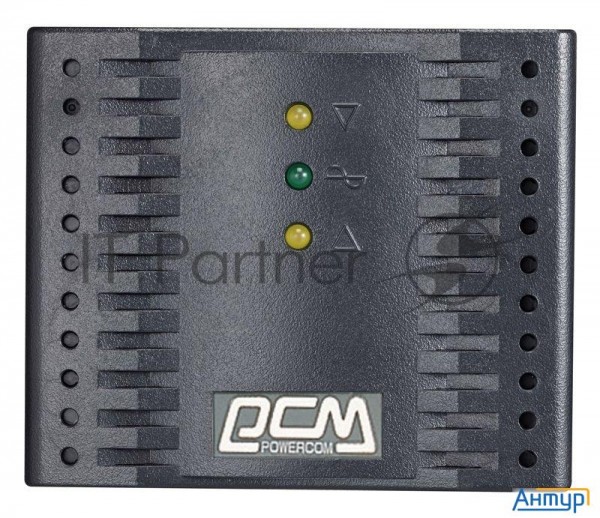 Стабилизатор напряжения Powercom Tca-1200 600Вт 1200ВА черный