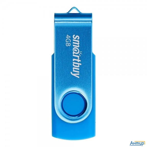 Smartbuy Usb Drive 4gb Twist Blue (sb004gb2twb)