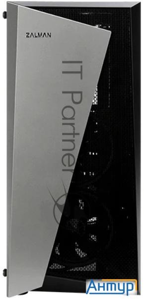 Корпус Zalman S4 Plus, Atx, Black, Window, 1x5.25", 4x3.5", 1x2.5", 2xusb2.0, 1xusb3.0, Front 2x120m