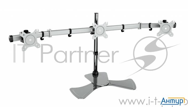 Кронштейн для мониторов Cactus Cs-vm-mp330s-al серебристый 15"-24" макс.8кг настольный наклон