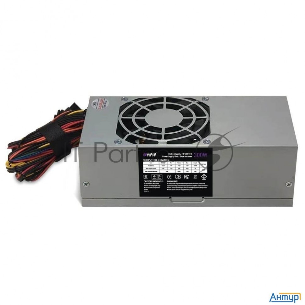 Hiper Блок питания Hp-300tfx (tfx, 300w, Ppfc, 80mm Fan, Black) Oem