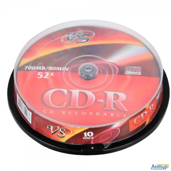 Диски Vs Cd-r 80 52x Cb/10