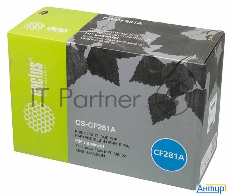 Тонер-картридж Cactus Cs-cf281a черный (10500 стр.) для Hp Lj Enterprise M630