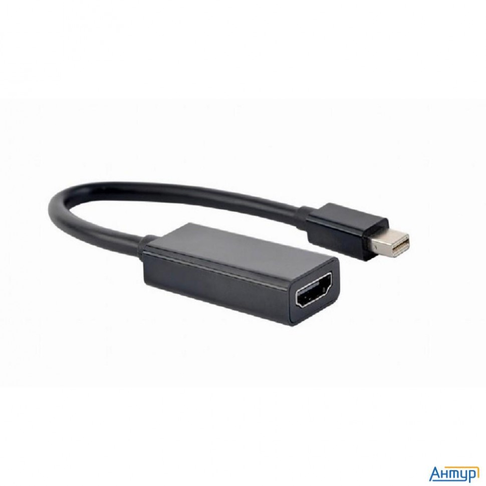 Cablexpert Переходник Minidisplayport -> Hdmi,4k, 20m/19f, кабель 15см, черный (a-mdpm-hdmif4k-01)