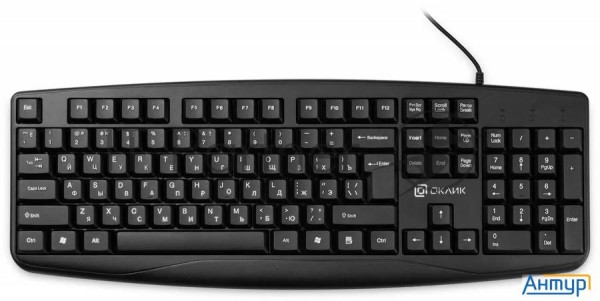Клавиатура Оклик 105m черный Usb (1678092)