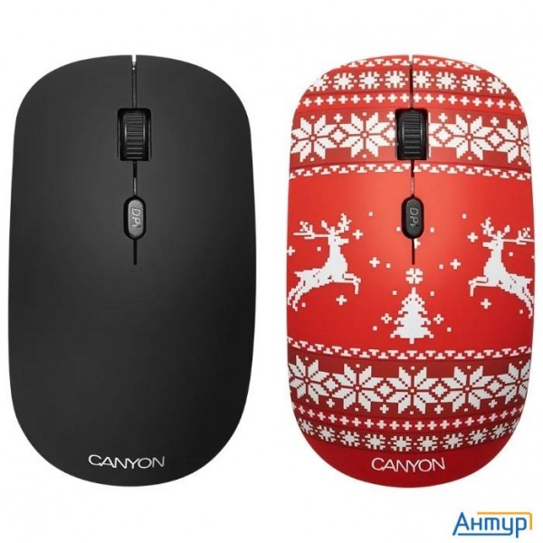 Canyon Cnd-cmsw401jr (wireless Optical  Mouse With 4 Buttons, Dpi 800/1200/1600, 1 Additional Cover(