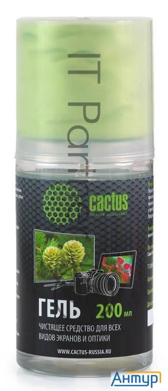 Чистящий набор Cactus Cs-s3004 гель 200 мл + салфетка из микрофибры для экранов 200x230 мм