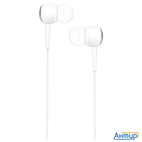 Hoco M19/ Наушники + микрофон/ Кнопка ответа/ 1.2м/ 3.5 Mm Jack/ White