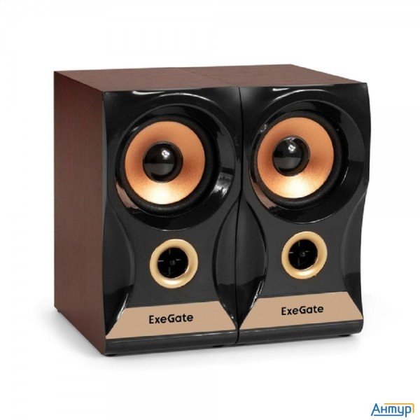 Exegate Maestro Sps-590 (Активная, питание 220В, 2х3Вт, 30-18000Гц, цвет темное дерево, Color Box)