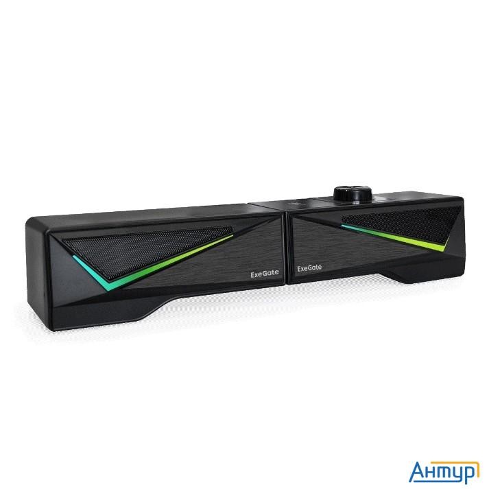 Exegate Allegro 170 (питание Usb, Bluetooth, 2х3Вт (6Вт Rms), 60-20000Гц, цвет черный, Rgb подсветка