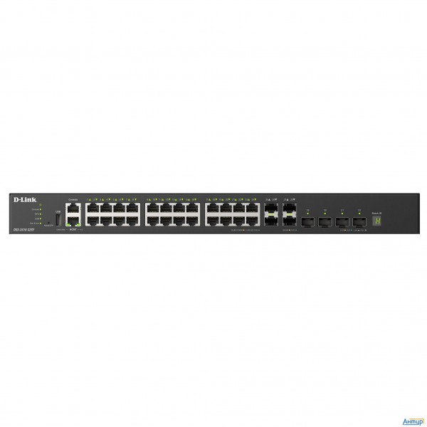 D-link Dxs-3410-32sy/a1a Управляемый L3 стекируемый коммутатор с 28 портами 10gbase-x Sfp+ и 4 порта