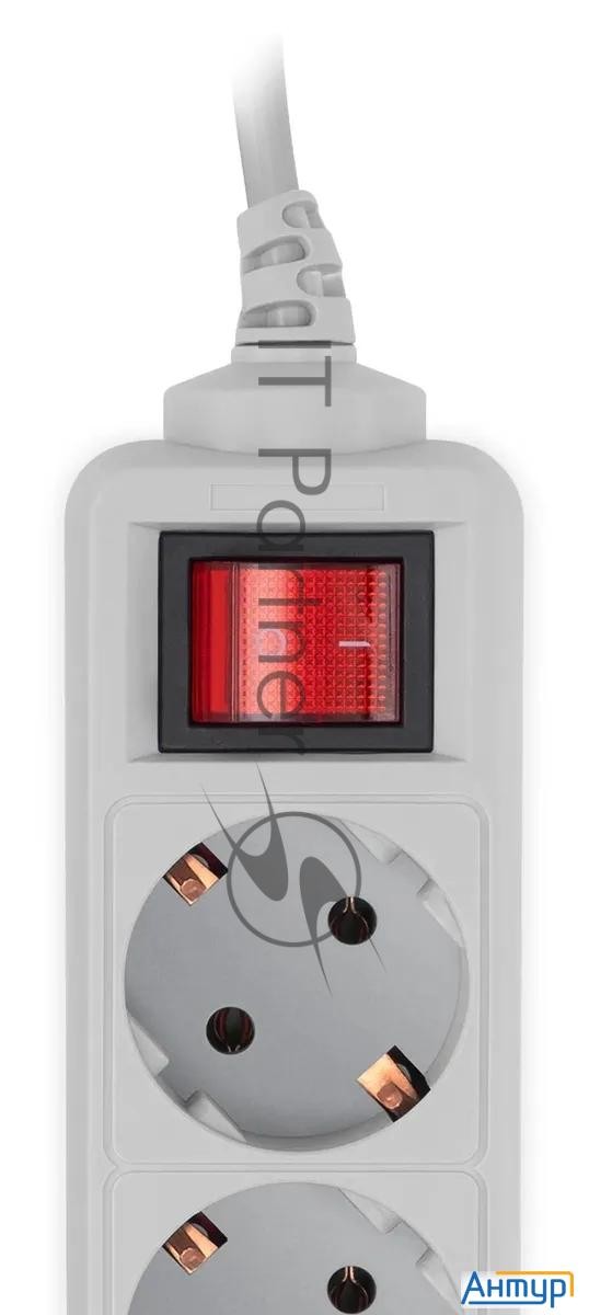 Сетевой фильтр Pc Pet Ap01006-3-gr 3м (5 розеток) серый