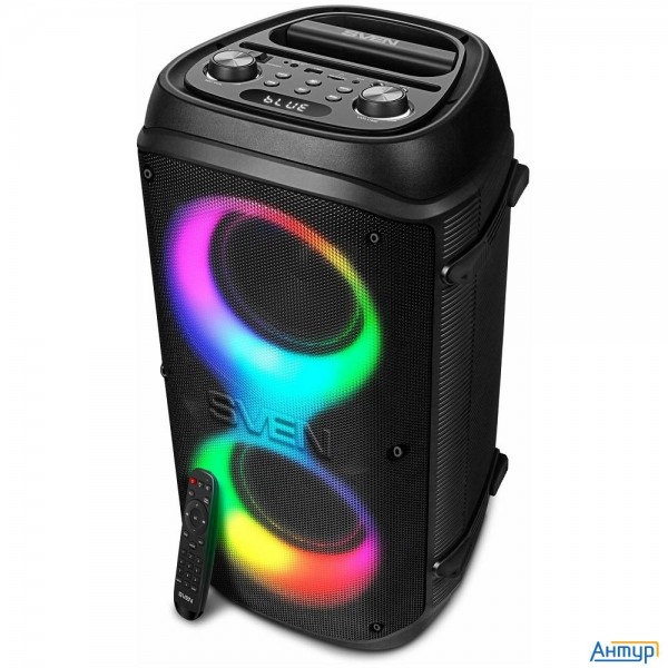 Портативная акустика 2.0 Sven Ps-800 Sv-021511 черная (100 Вт, Tws, Bt, Fm, Usb, Microsd, Led-диспле