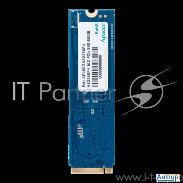 Накопитель Ssd M.2 Apacer 256gb As2280p4  Ap256gas2280p4 1   Pci E 3.0 X4, Up To 1800/1100mbs, 3d Tl