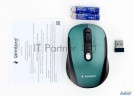 Мышь беспров. Gembird Musw-420-2, 2.4ГГц, зеленый,soft Touch, 4кн, 1600dpi, блистер