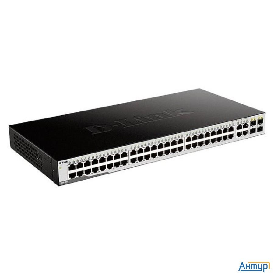 D-link Dgs-1052/a3a Неуправляемый коммутатор с 48 портами 10/100/1000base-t и 4 комбо-портами 100/10