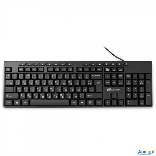 Клавиатура Oklick 125m черный Usb [1678108]