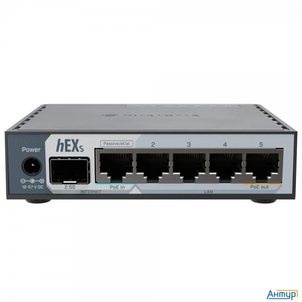 Mikrotik E60iugs Маршрутизатор Hex S(2025), 2 ядра (950 МГц), 5х 1g Rj45, Sfp, Usb, раздача Poe