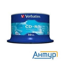 Verbatim Диск Cd-r  50 шт. 48/52-x 700mb, Cake Box  (43351)