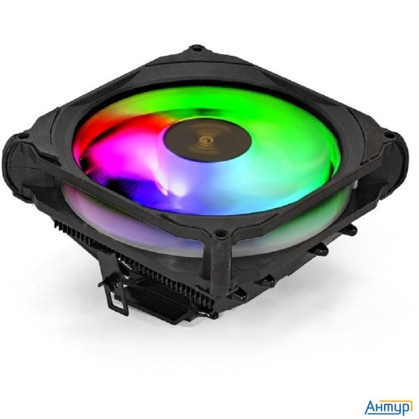 Exegate Ex286158rus Кулер Exegate Dark Magic Ee400xl-pwm.rgb (al Black Coating, 4 Copper Heatpipe, L