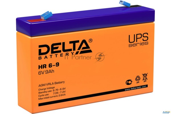 Батарея Delta Hr 6-9 (634w) (6v, 9ah)