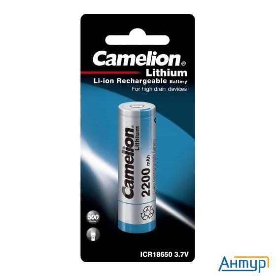 Camelion  Icr18650  2200 Mah (icr18650f-22bp1, аккумулятор, 3.7 V, Li-ion/ Licoo2)
