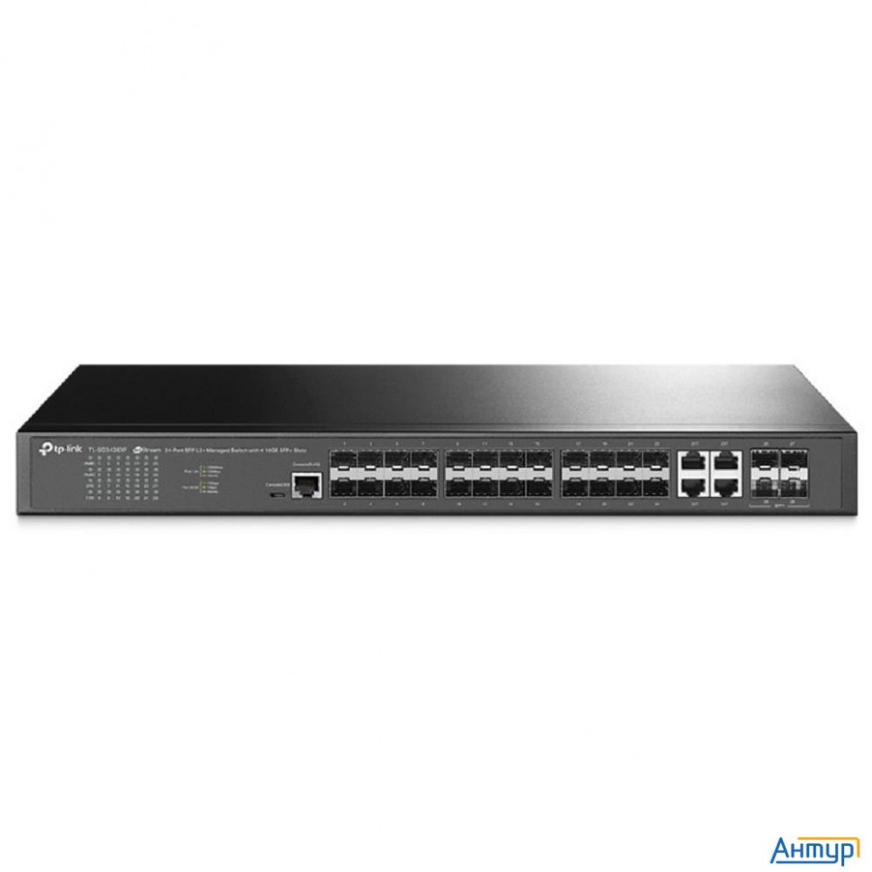 Tp-link Sg3428xf Управляемый коммутатор Jetstream уровня 2+ с 20 гигабитными портами Sfp, 4 портами