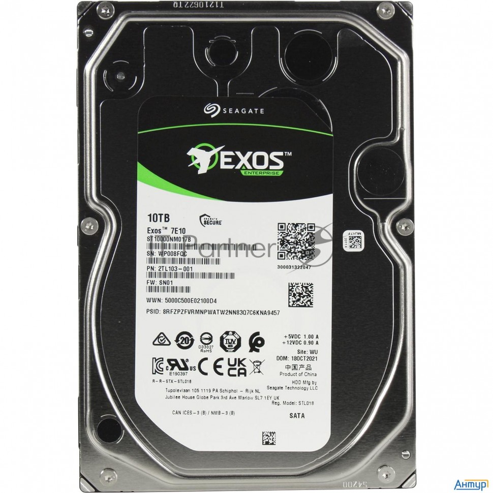 Жесткий диск Sata 10tb 7200rpm 6gb/s 256mb St10000nm017b Seagate