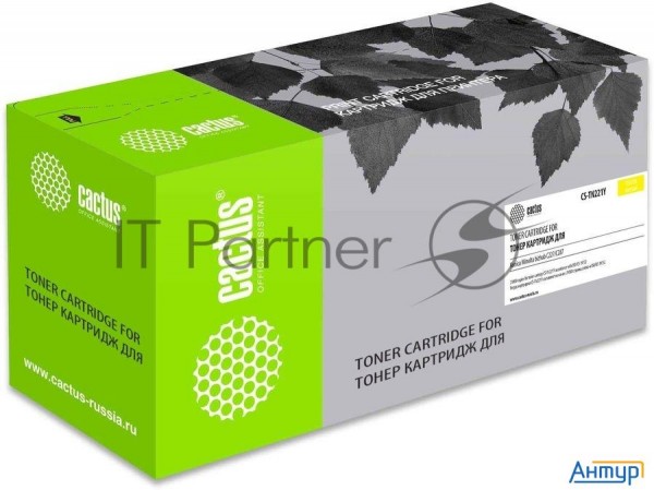 Картридж лазерный Cactus Cs-tn221y желтый (21000стр.) для Konica Minolta Bizhub C227/c287