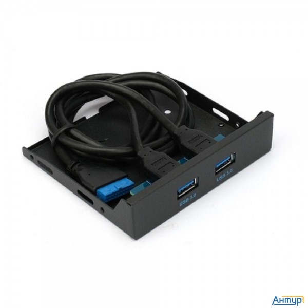 Планка Usb 3.0 на переднюю панель 3.5" Gembird, 2 порта Usb (fp3.5-usb3-2a)