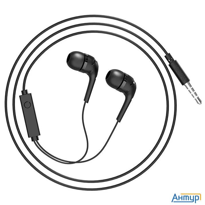 Hoco M40/ Наушники + микрофон/ Многофункциональная кнопка/ 1.2м/ 3.5 Mm Jack/ Black