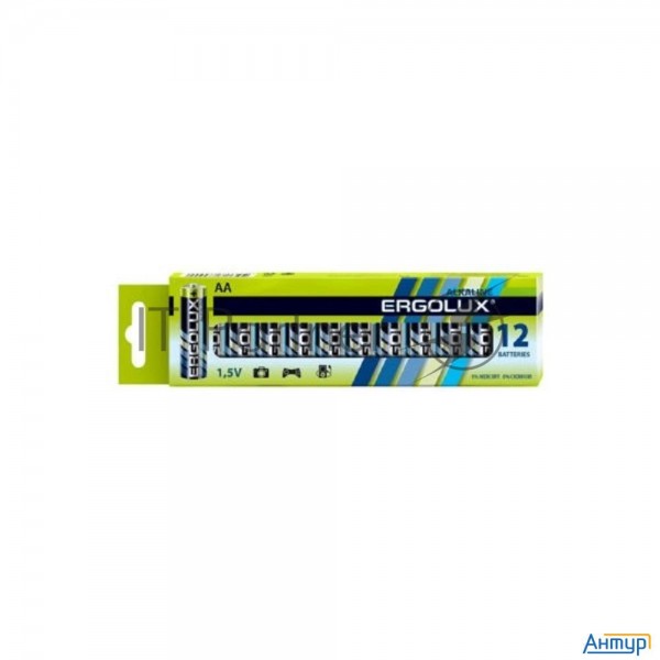Батарея Ergolux Alkaline Lr6 Bp-12 Aa 2800mah (12шт) коробка